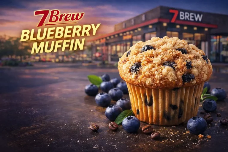 7 brew blueberry muffin